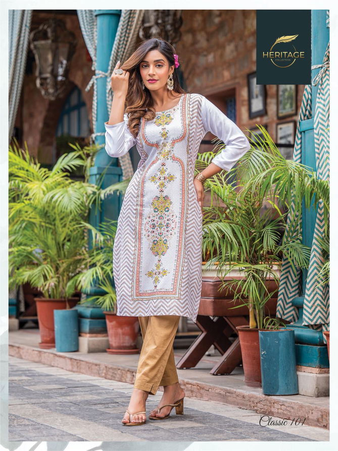 Heritage Classic Vol 4 Embroidery Kurti Catalog